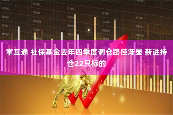 掌互通 社保基金去年四季度调仓路径渐显 新进持仓22只标的