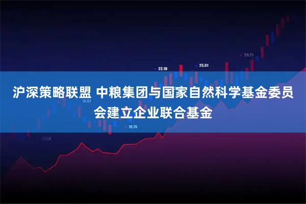 沪深策略联盟 中粮集团与国家自然科学基金委员会建立企业联合基金
